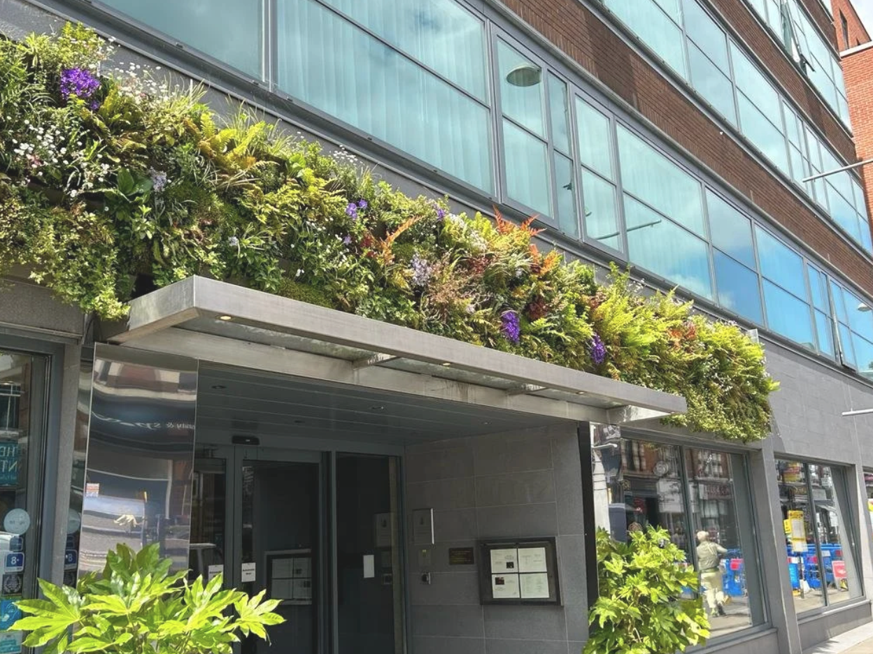 Living wall installation on the Hotel Xanadu façade