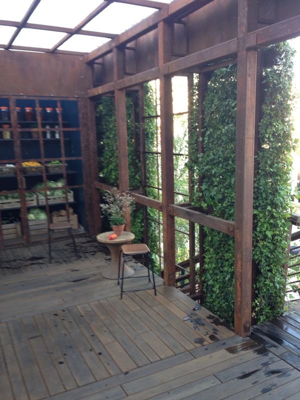 Big Green Egg installation at RHS Chelsea Flower Show